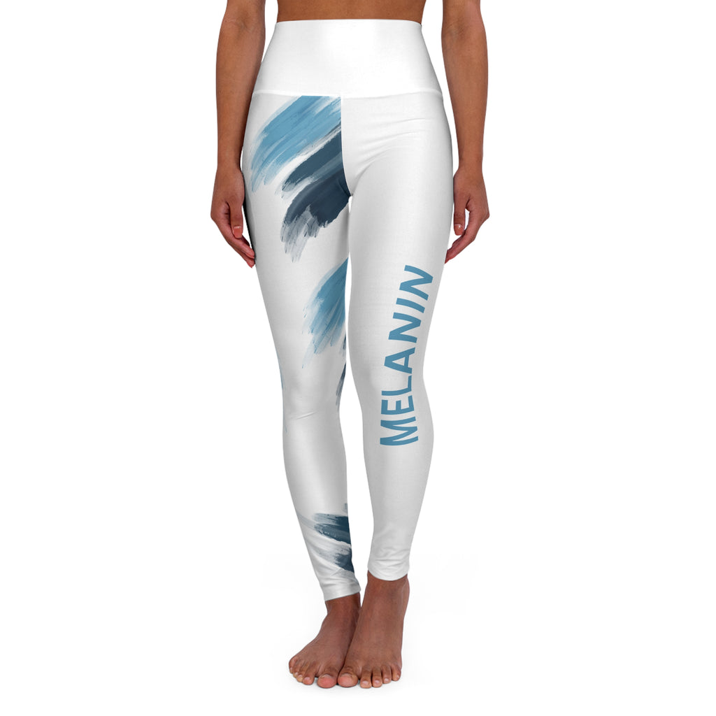 Melanin Brushstroke High-Waist Yoga Leggings