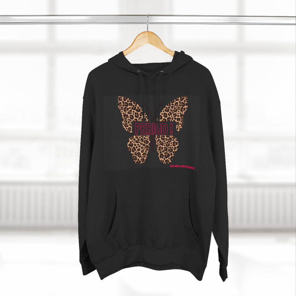 Leopard Butterfly Hoodie — Floral Leopard Print Graphic Pullover