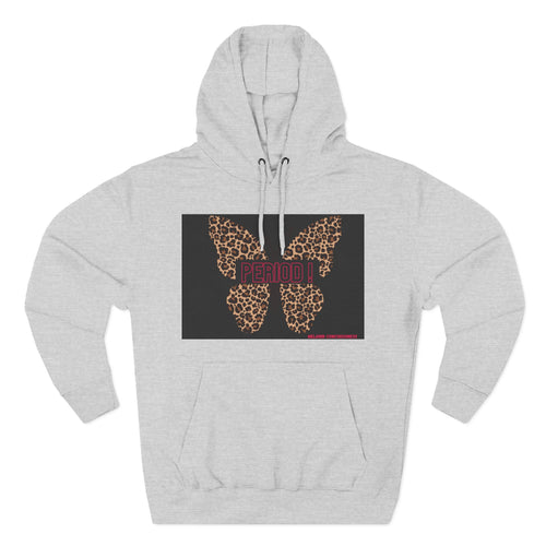 Leopard Butterfly Hoodie — Floral Leopard Print Graphic Pullover