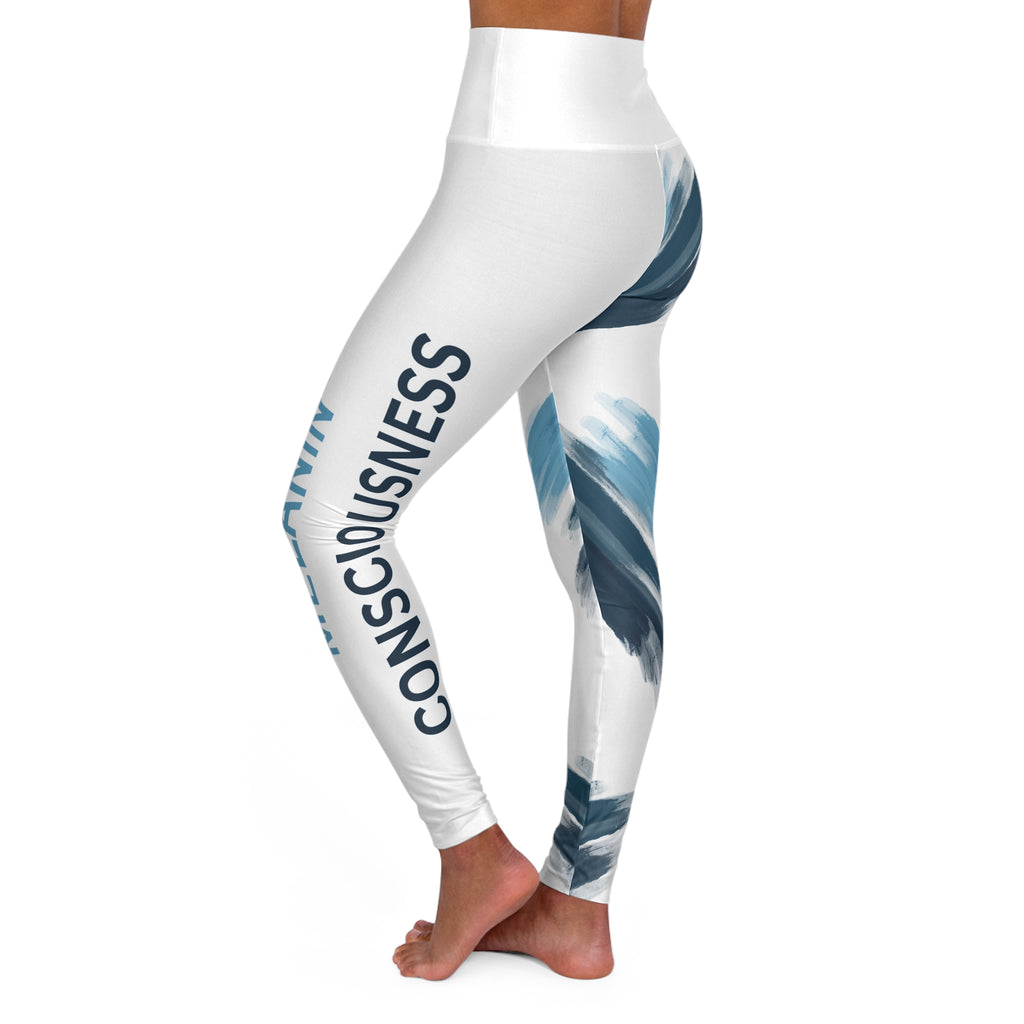 Melanin Brushstroke High-Waist Yoga Leggings