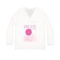Pretty in Pink V-Neck Long Sleeve — Women's Graphic Top