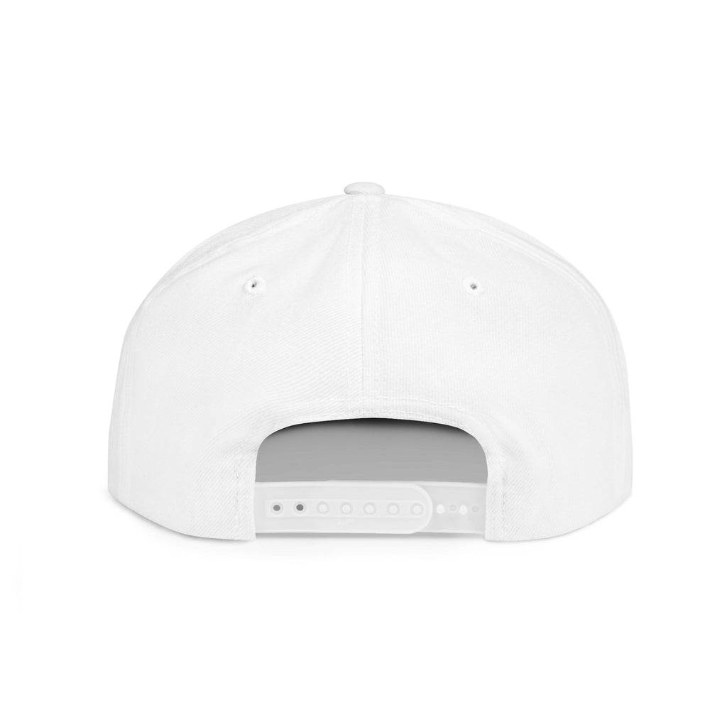 Snapback Hat — "That Girl" Lip Print Flat Bill Cap