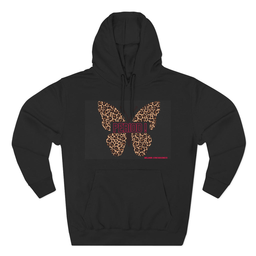 Leopard Butterfly Hoodie — Floral Leopard Print Graphic Pullover