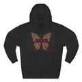 Leopard Butterfly Hoodie — Floral Leopard Print Graphic Pullover