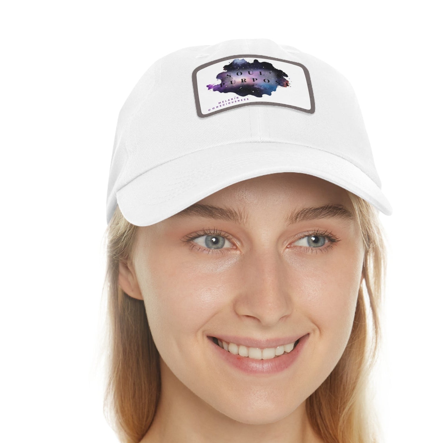 Dad Hat with Leather Patch (Rectangle)