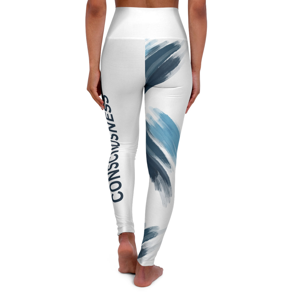 Melanin Brushstroke High-Waist Yoga Leggings